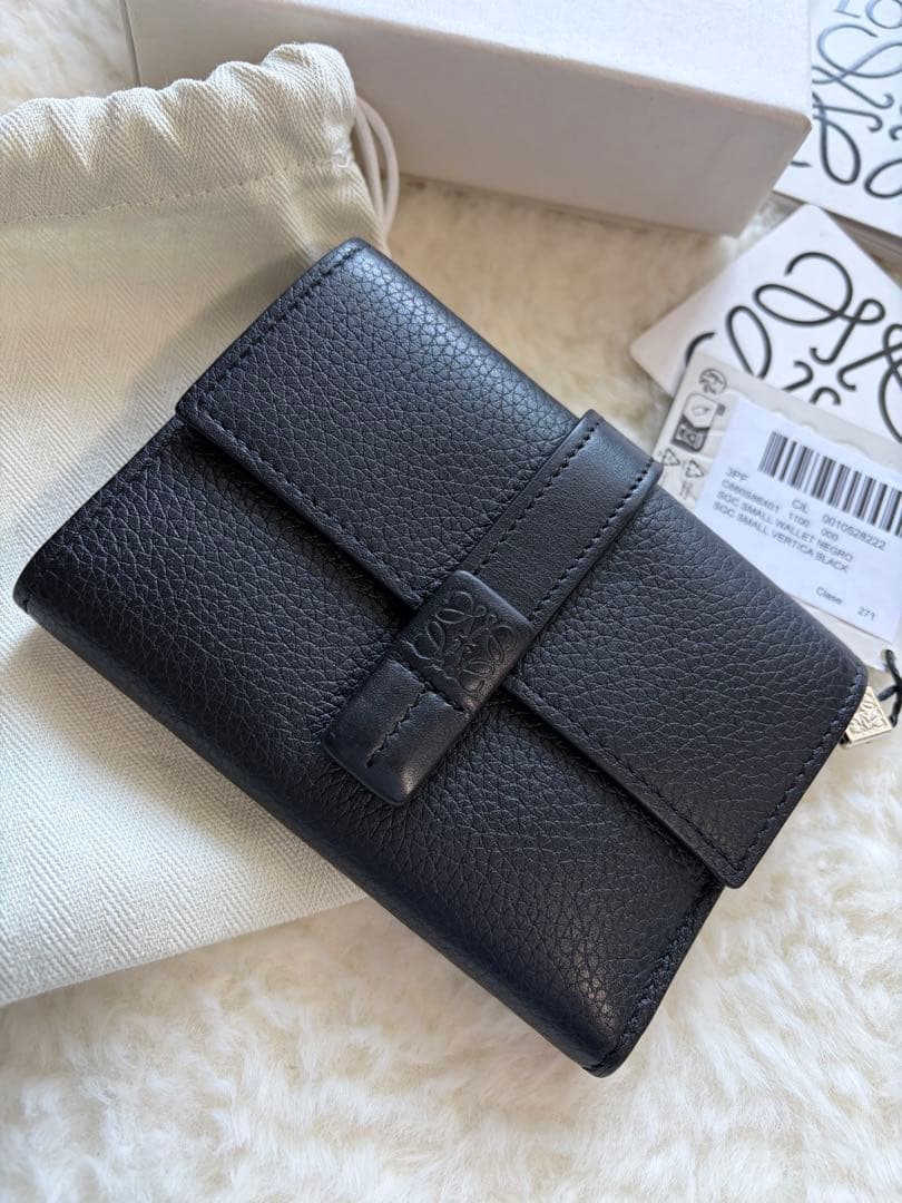 LOEWE バーティカル ウォレット スモール ブラック 黒