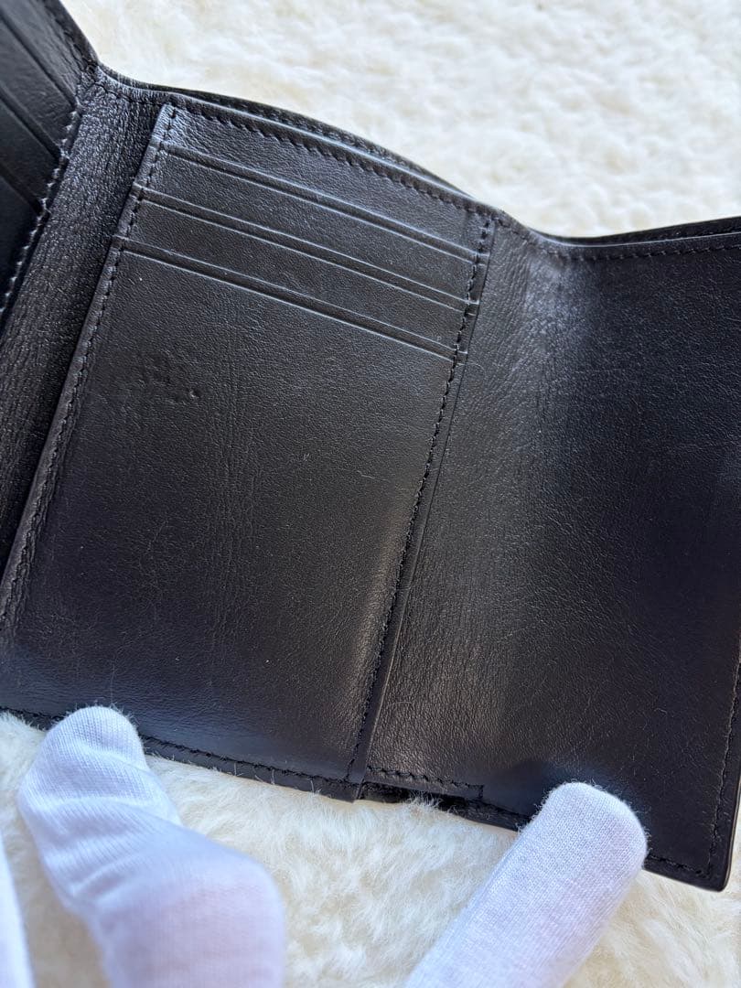 LOEWE バーティカル ウォレット スモール ブラック 黒