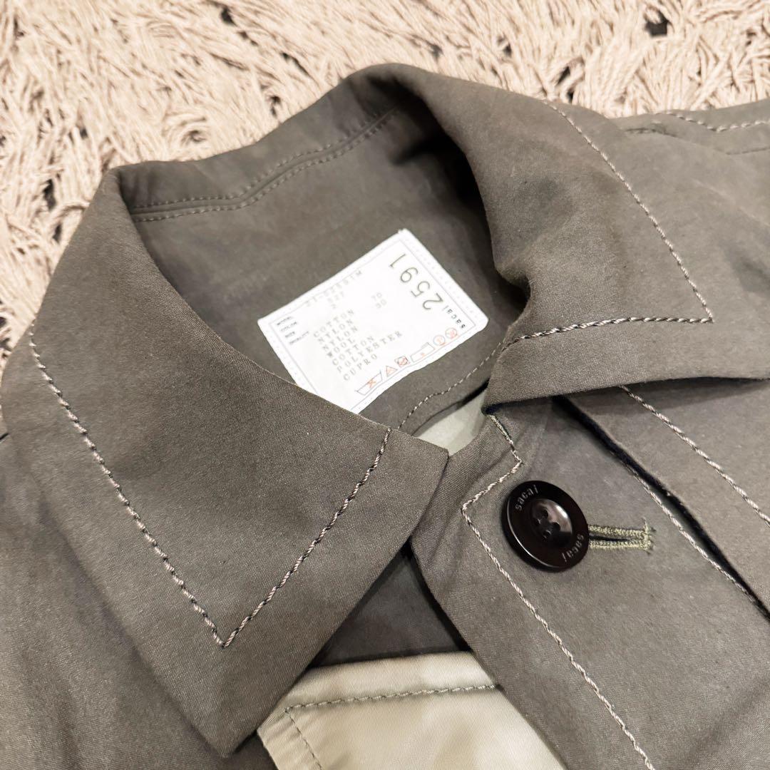 Sacai サカイ Cotton Oxford Coat 21AW