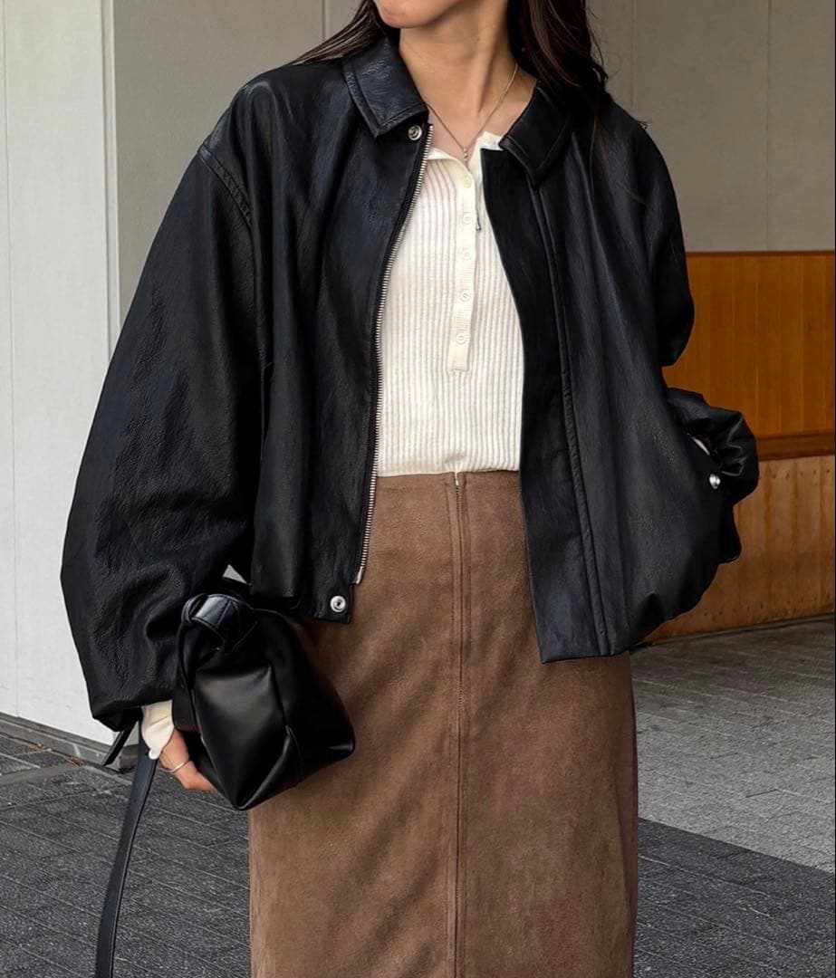 CAPRICIEUX LE'MAGE バルーンレザージャケット