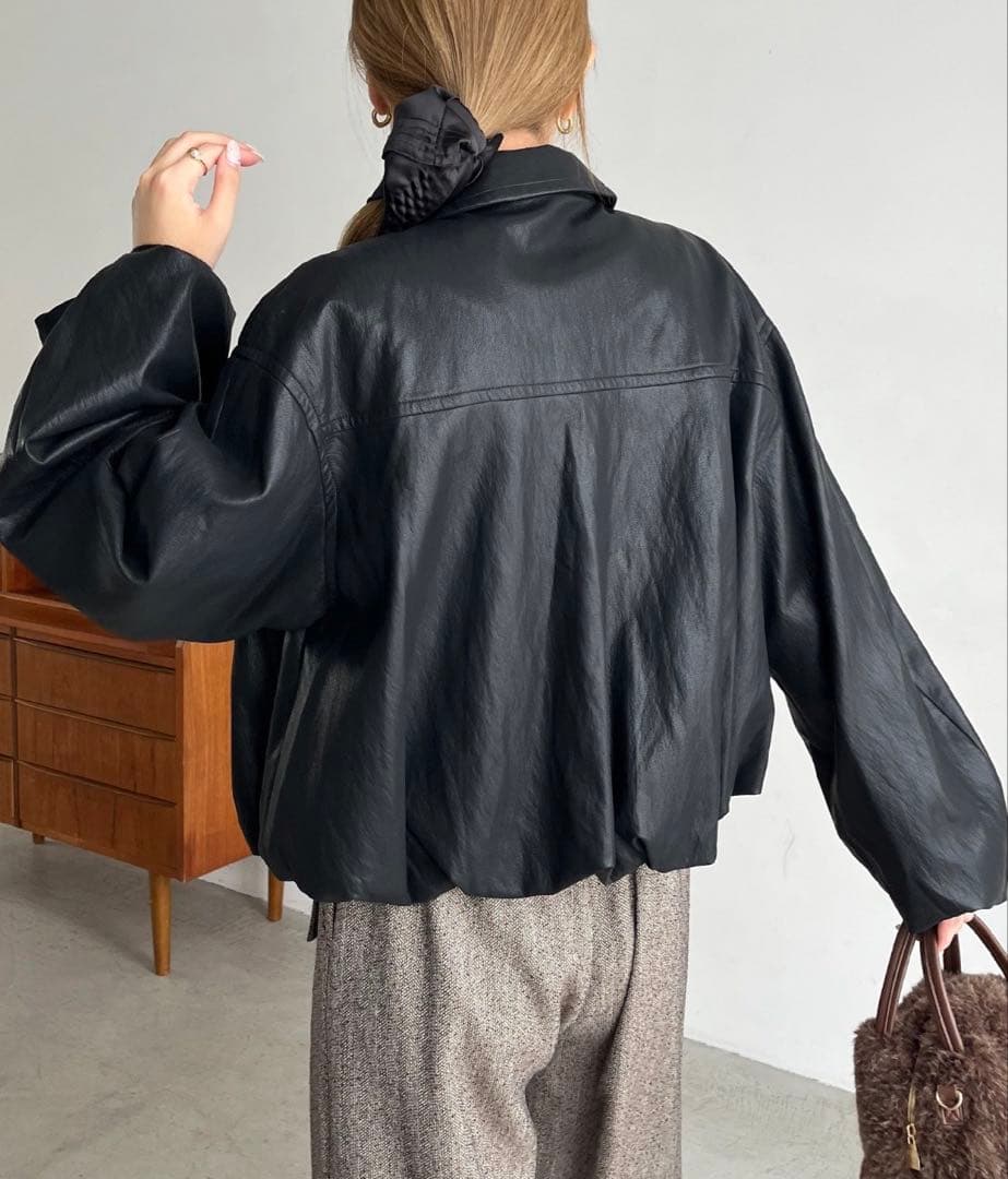 CAPRICIEUX LE'MAGE バルーンレザージャケット