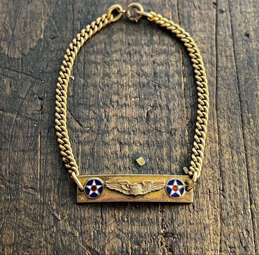1940s AIR CORPSヴィンテージブレスレットスウィートハートジュエリー