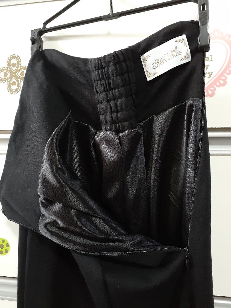 ミシェルマカロン❤︎大人の美脚スカート　ブラック XS マーメイドスカート