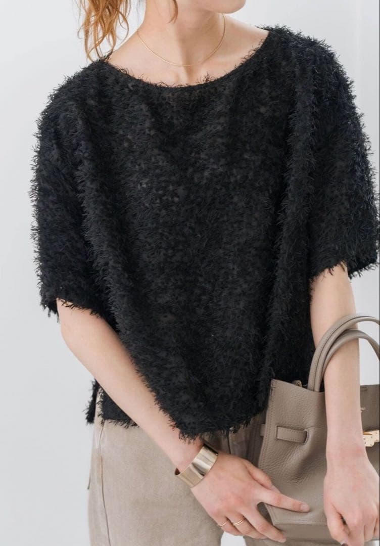 Spick&Span フェザーTブラウス