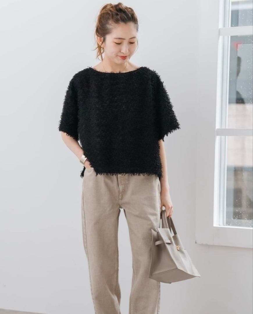 Spick&Span フェザーTブラウス