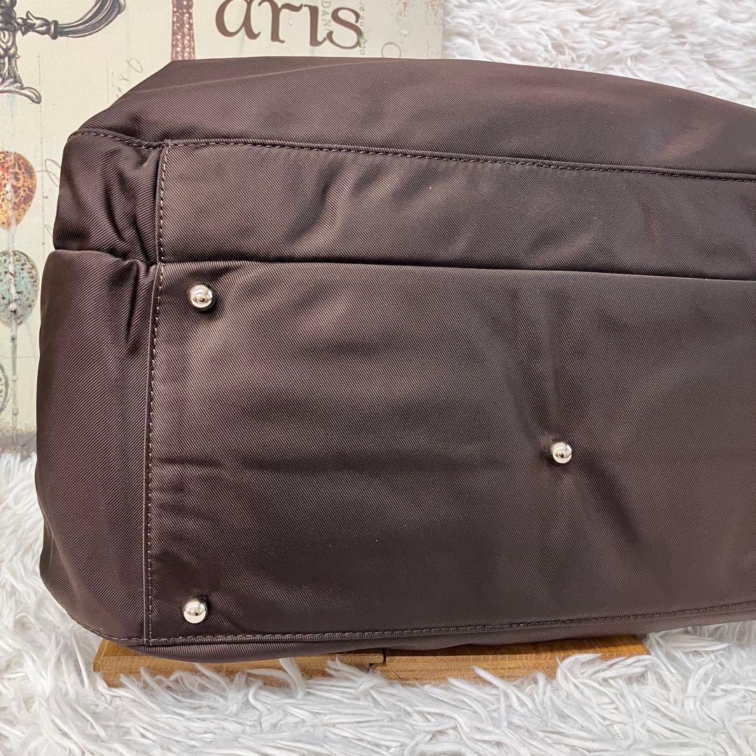 agnes b アニエスベー ナイロン ボストンバッグ 旅行バッグ 2way 鍵