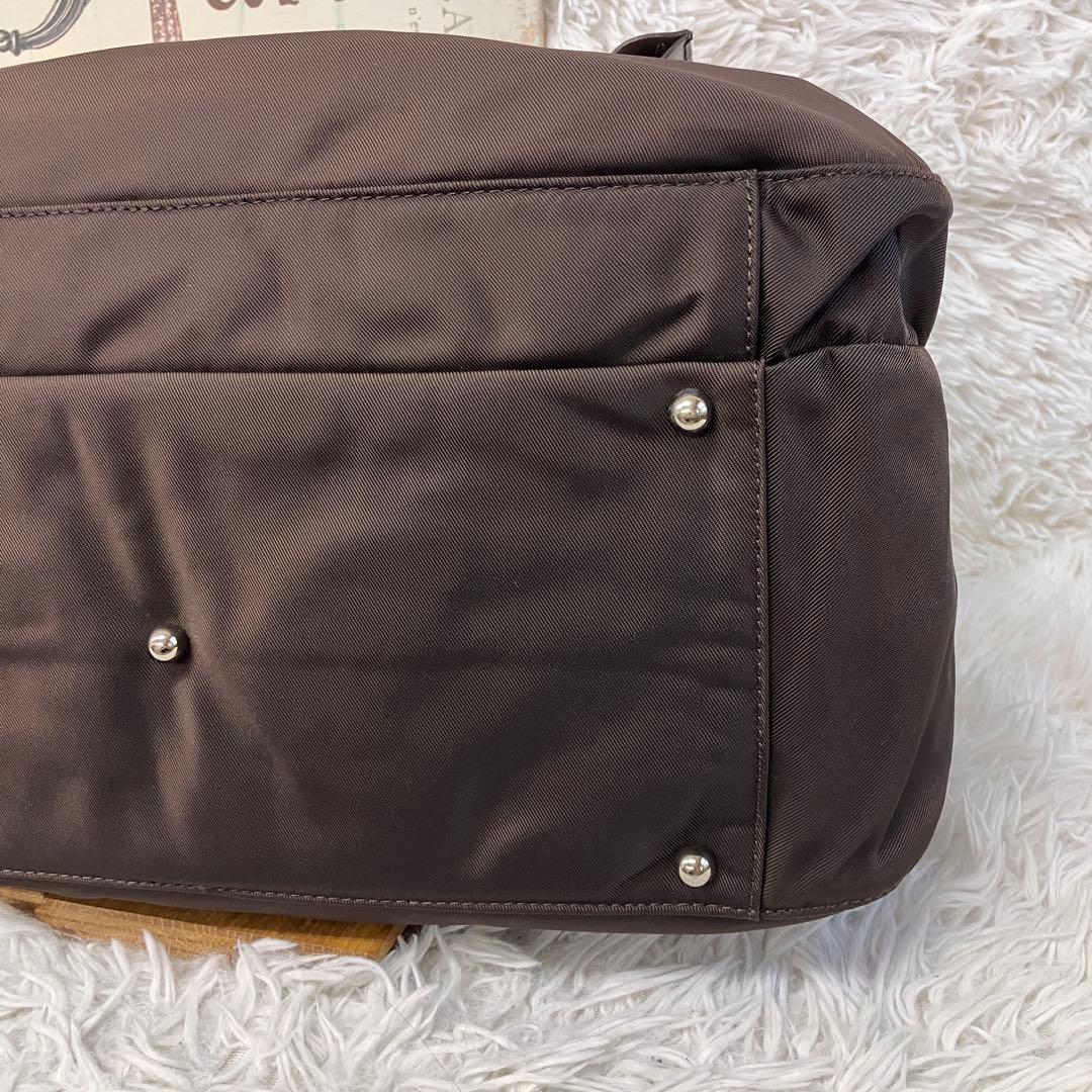 agnes b アニエスベー ナイロン ボストンバッグ 旅行バッグ 2way 鍵