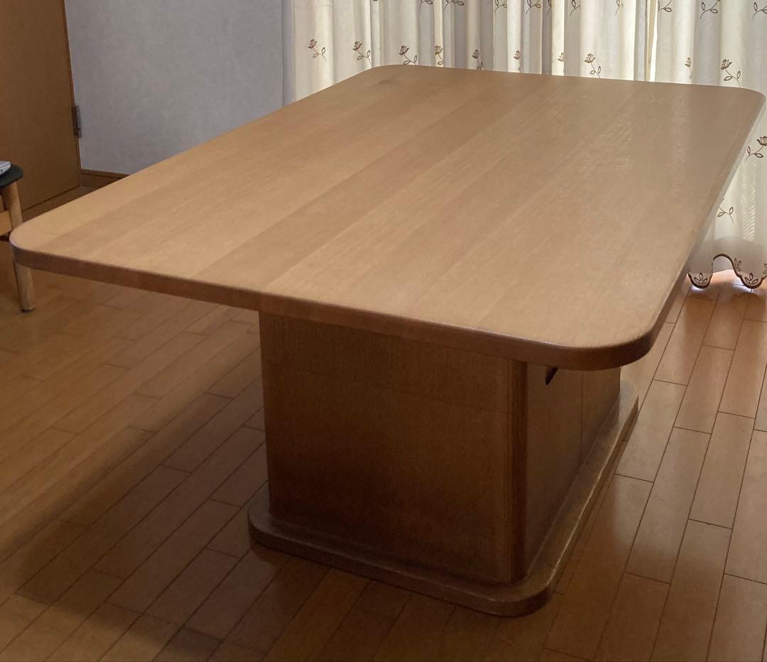 6月までシラカワ ダイニングテーブル たっぷり収納付き 飛騨家具 無垢オークナラ