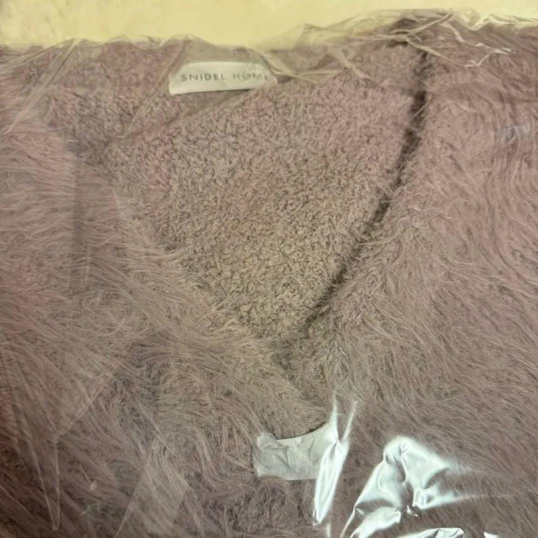 シャギーカーディガン×ワンピースセット　moc モカ　snidel 