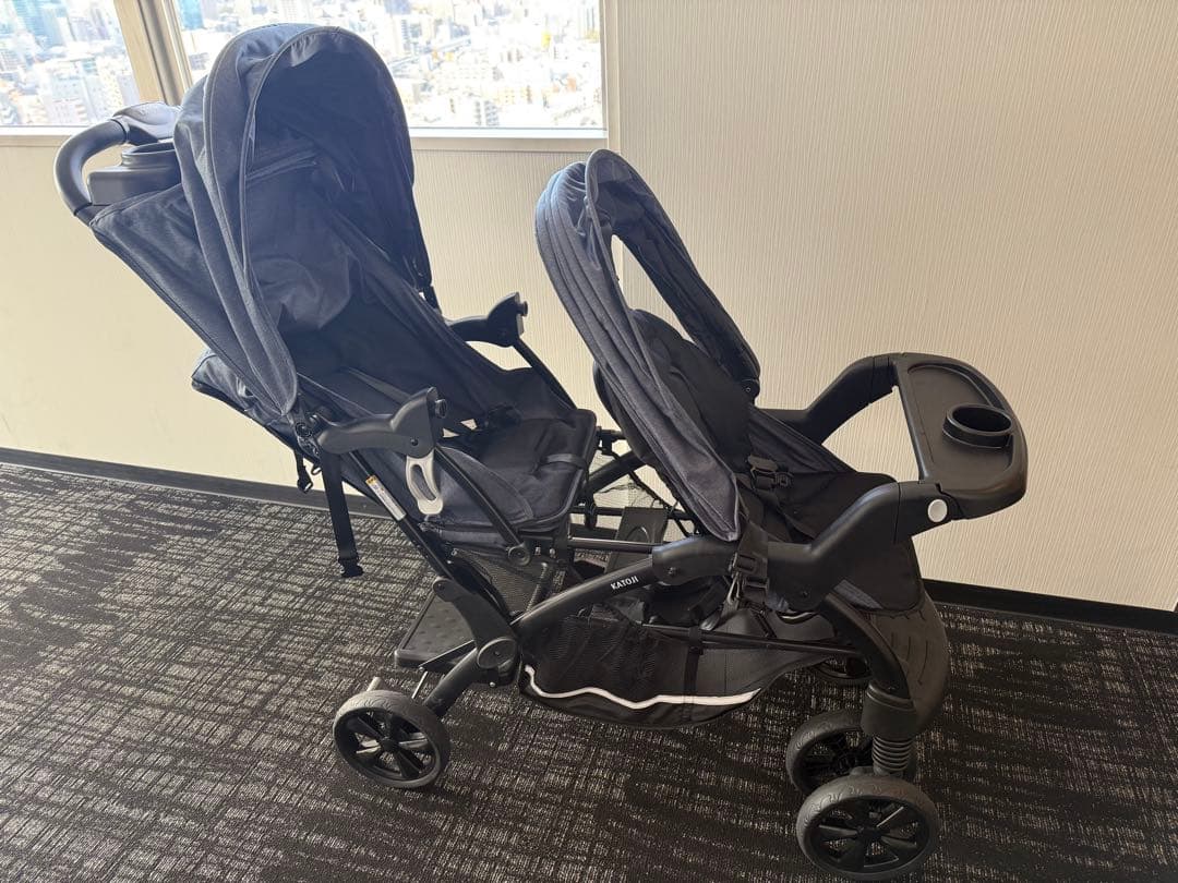 【超美品】★KATOJI カトージ　2人でゴーDX 2人乗りベビーカー