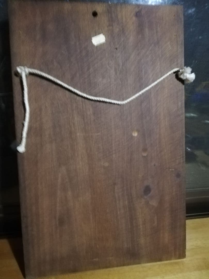 アンチーク木彫り立体絵看板(ワインショップワイン蔵)