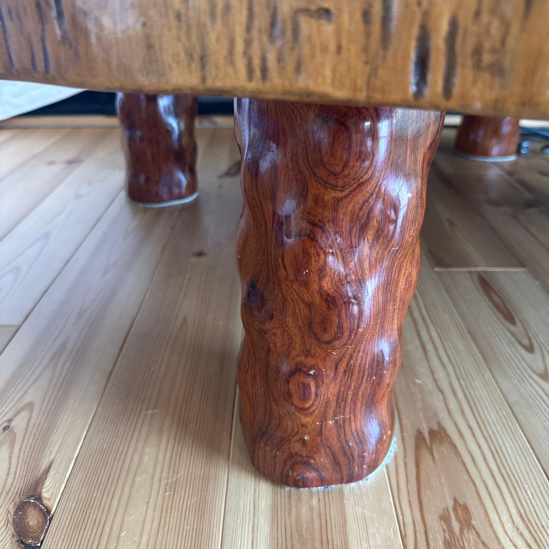 ブビンガ　輪切り　一枚板テーブル