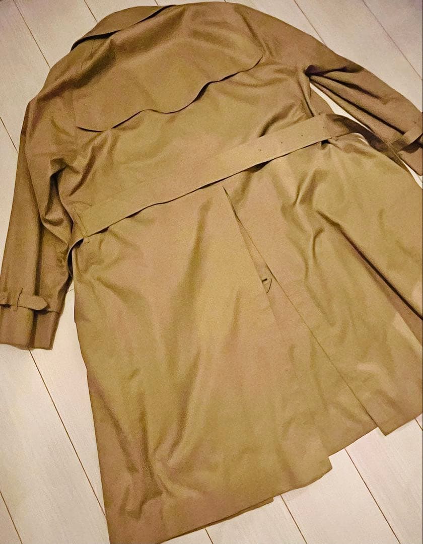 Vintage バーバリー 一枚袖 シングルラグランコート ライナー付き