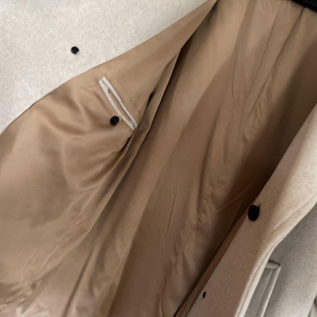 ZARA 白ベージュ ダブルブレスト チェスターコート 美品