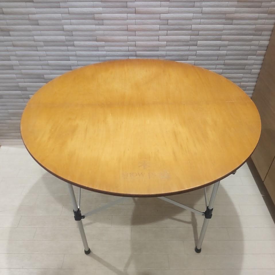 スノーピーク ハイ＆ロー ２WAY ラウンドテーブル 高さ調節機能付き