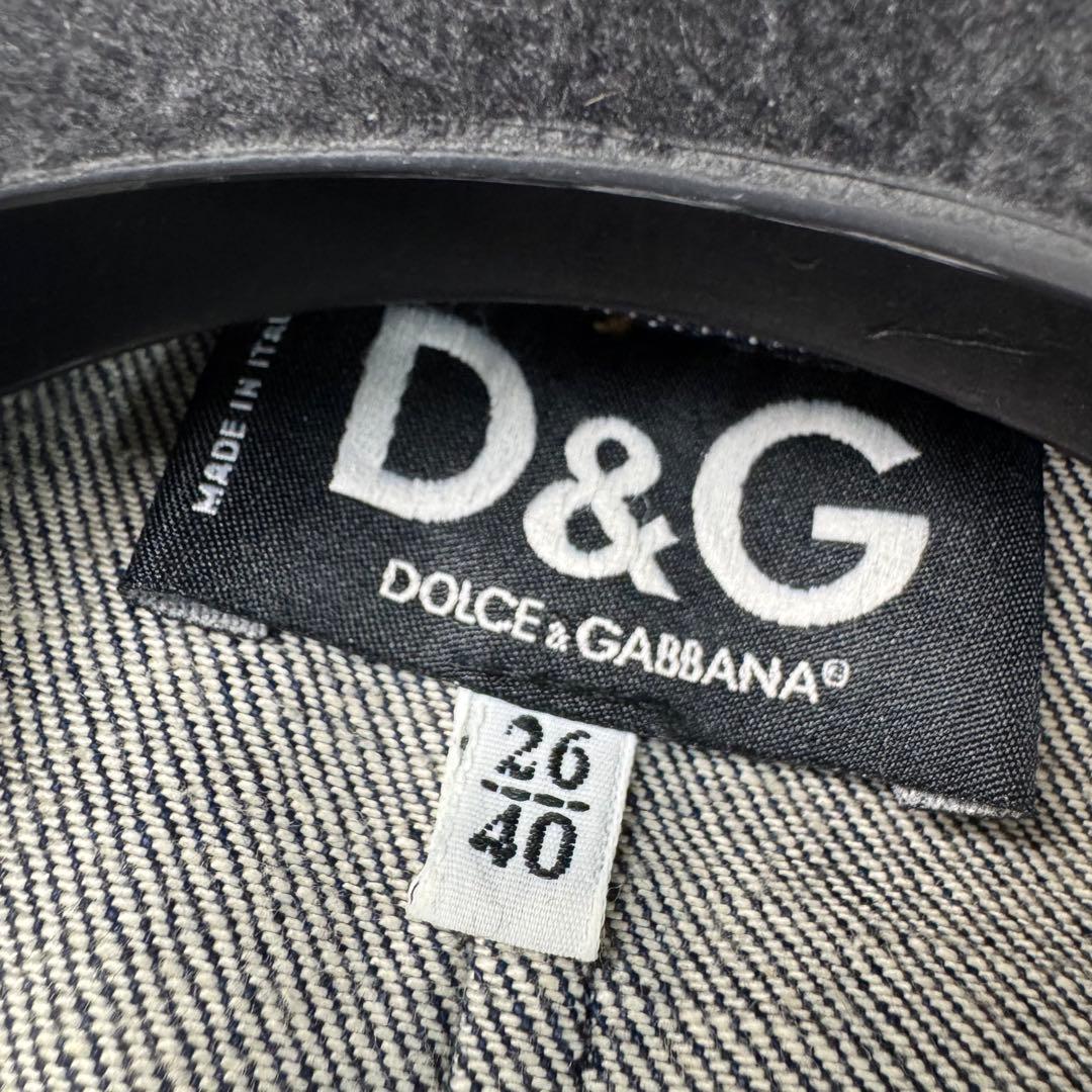 希少★DOLCE&GABBANA トレンチコート デニム ロング丈 ゴールド金具