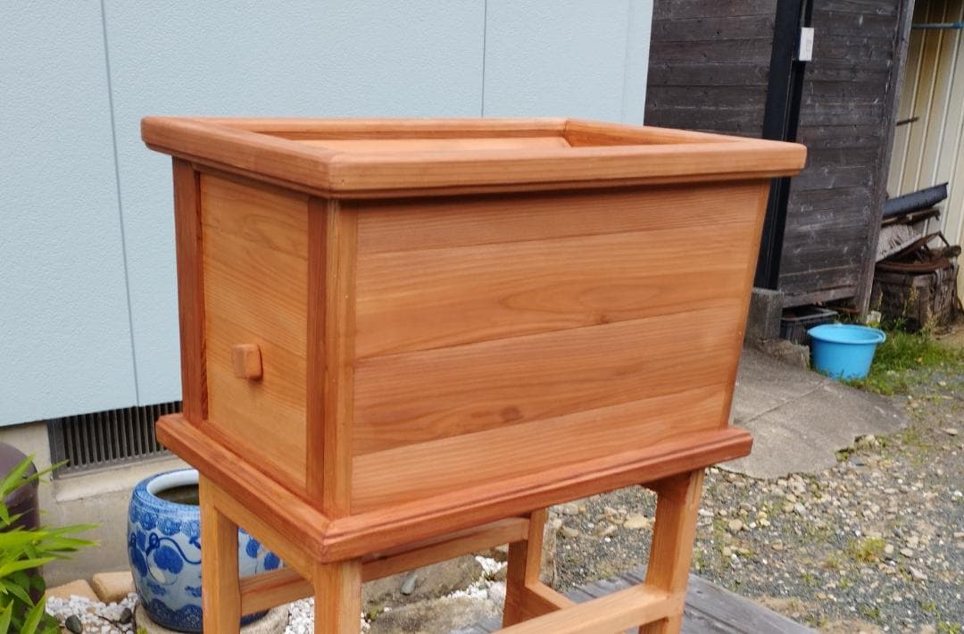 柿渋塗賽銭箱（Sサイズ）