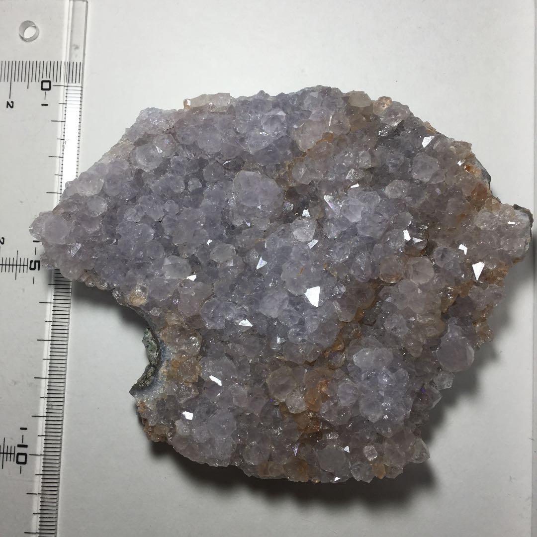 淡い紫水晶　アナンダライト　天然レインボー