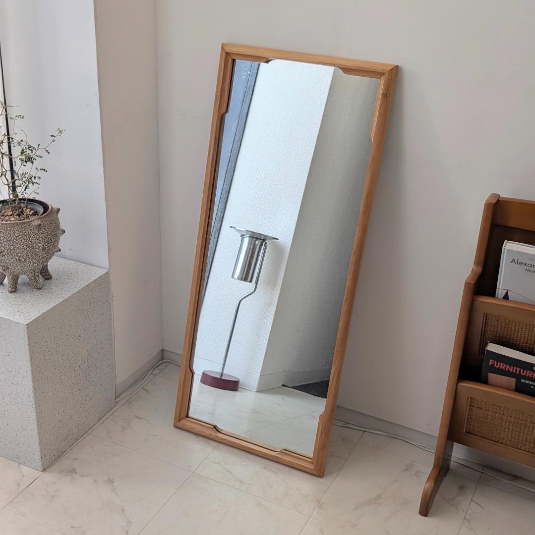 70-80s ビンテージ ウォールミラー 壁掛け鏡 ラスティック モダン