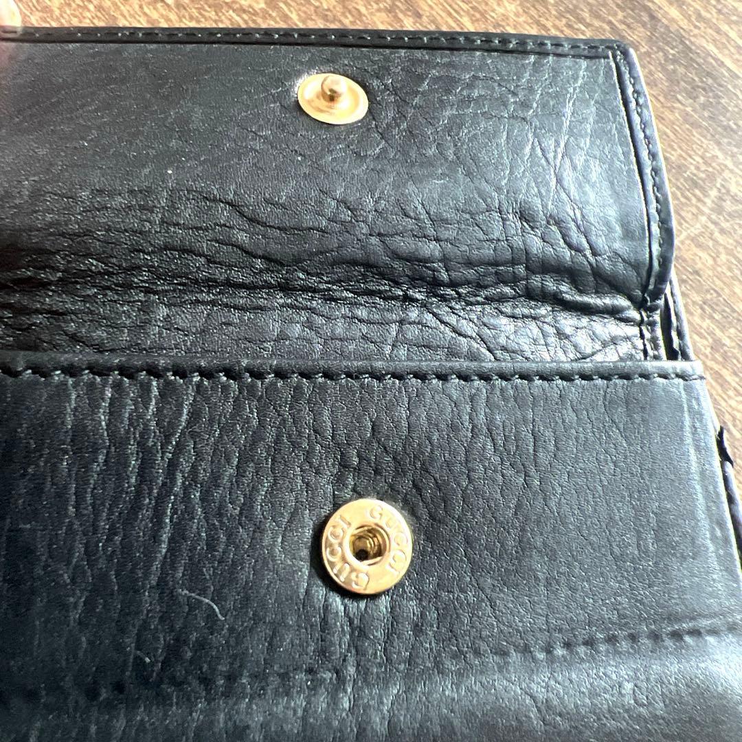 GUCCI二つ折り財布　薄型ミニコンパクトウォレット　メンズ　イタリア製