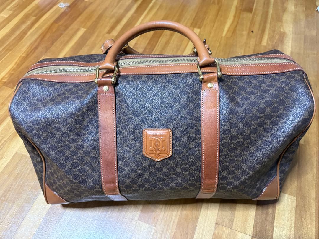 セリーヌ　ダークブラウン ボストンバッグ