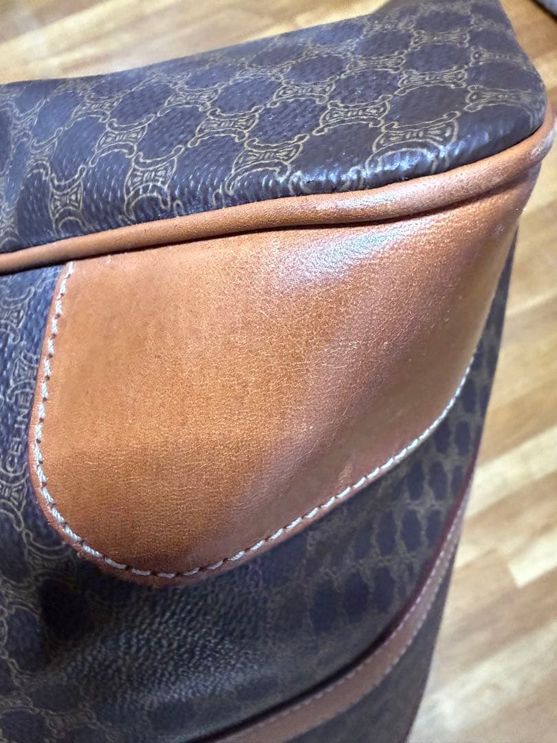 セリーヌ　ダークブラウン ボストンバッグ