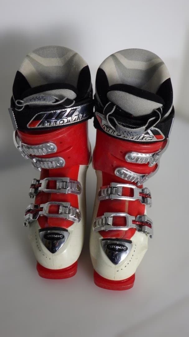 961/Atomic アトミック　レコ　スキー ブーツ 赤/白RECCO24ｃｍ