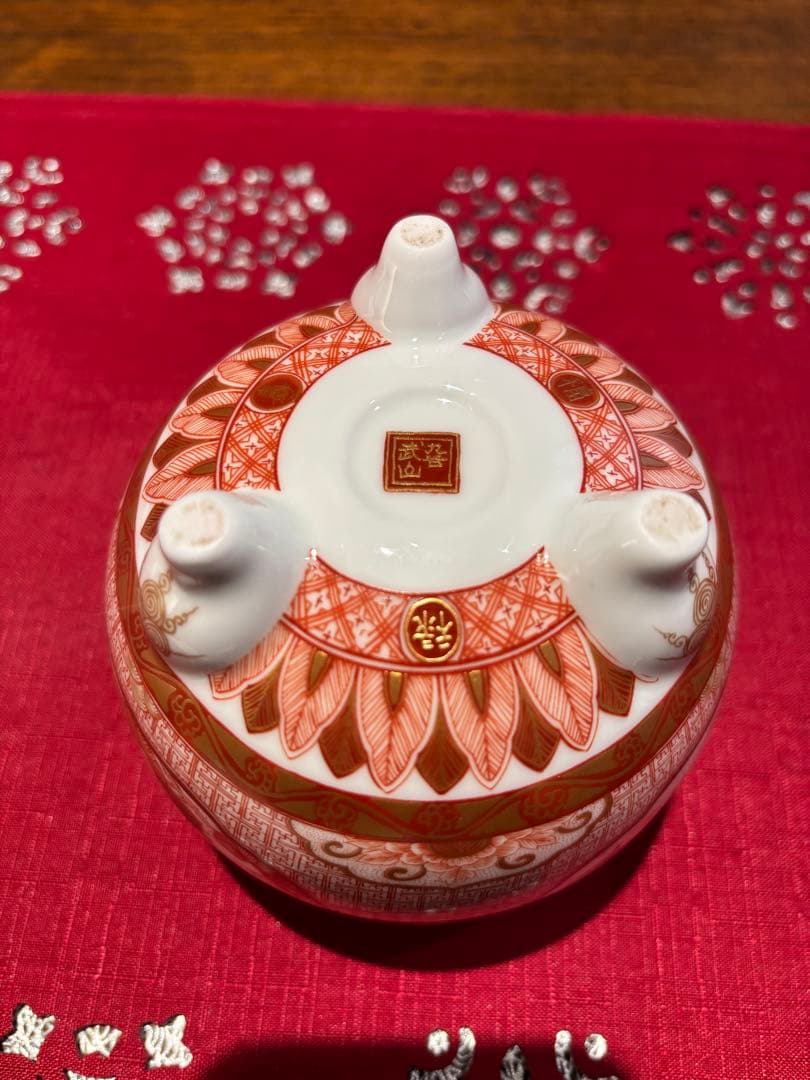 九谷焼伝統工芸士　福島武山作　香炉