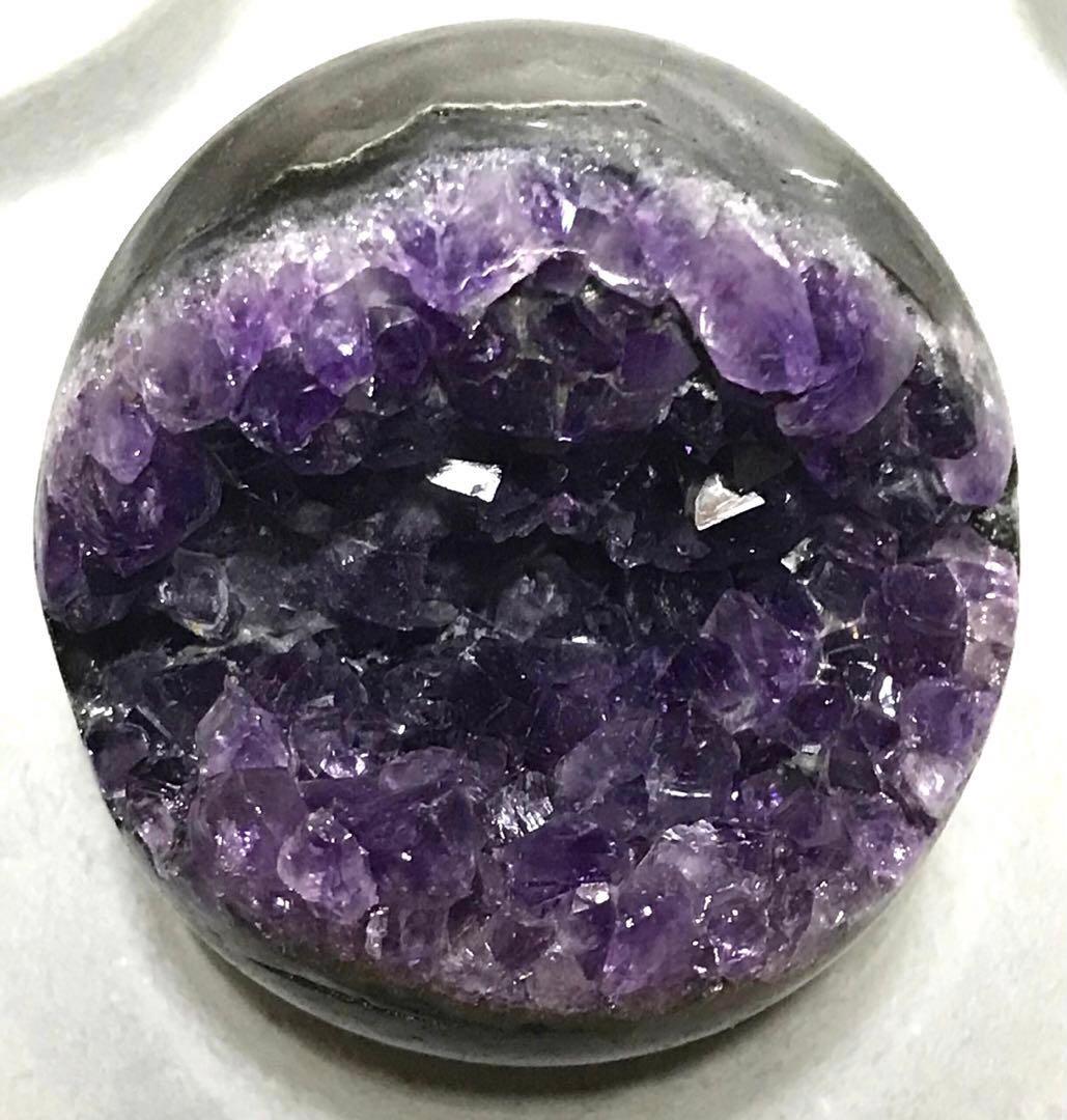 Sakura。　ウルグアイ産　アメジスト　笑口　ドーム　５７mm