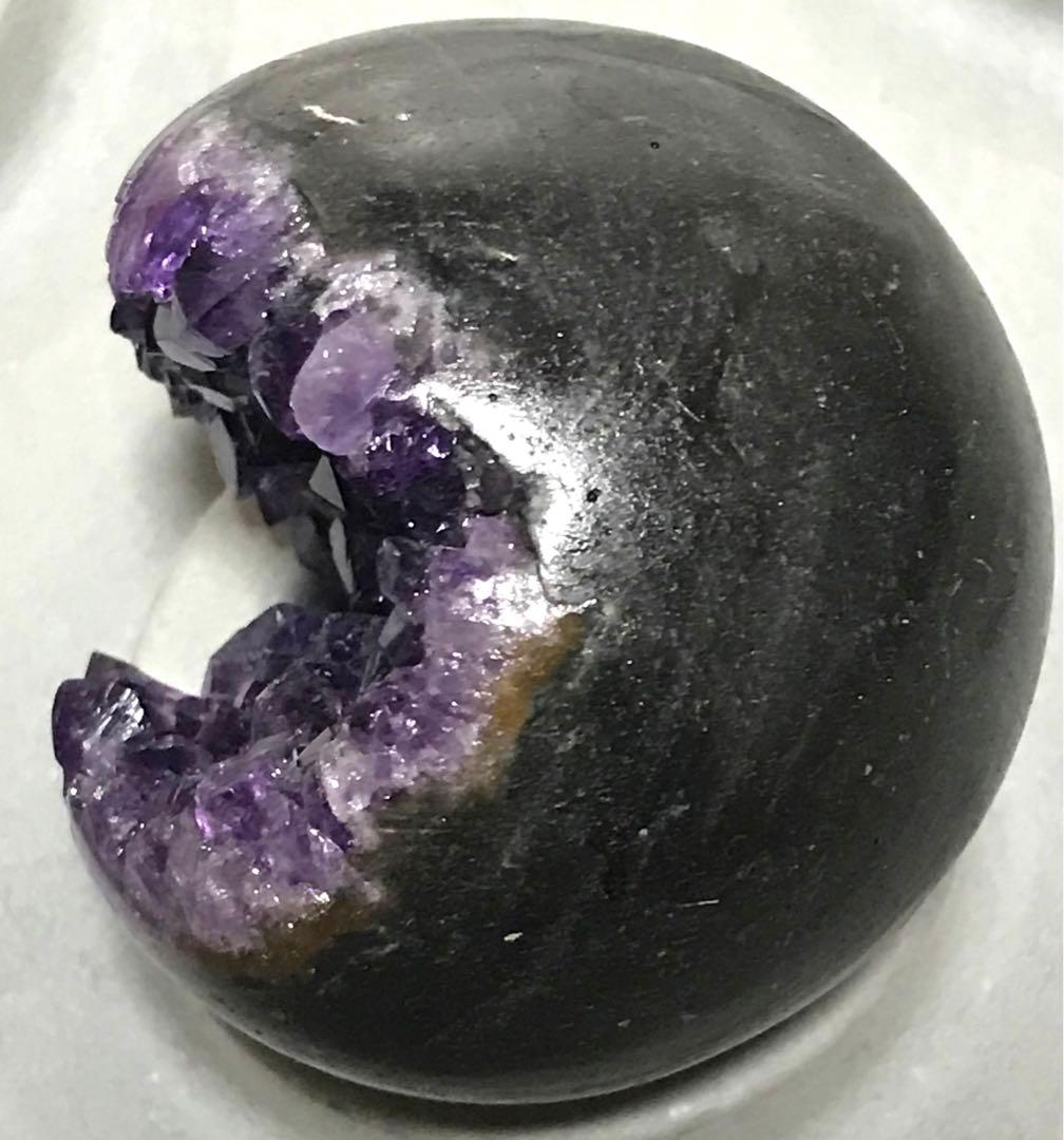 Sakura。　ウルグアイ産　アメジスト　笑口　ドーム　５７mm