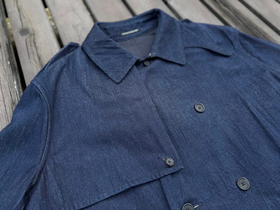 ジャケット・アウター POUR HOMME 23AW Denim Trench Coat