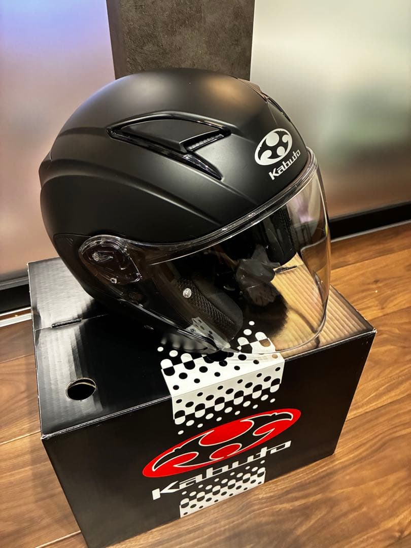 Kabuto Exceed ジェットヘルメット マットブラック　Ｌサイズ