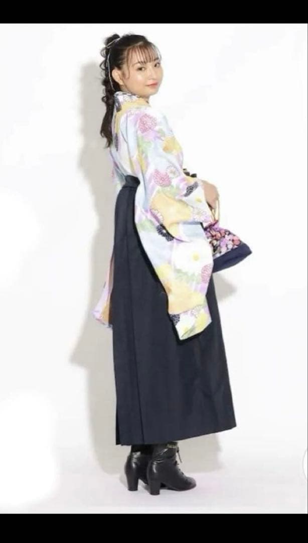 【Ciii⭐︎】ピンクラテ　袴セット ・花柄着物