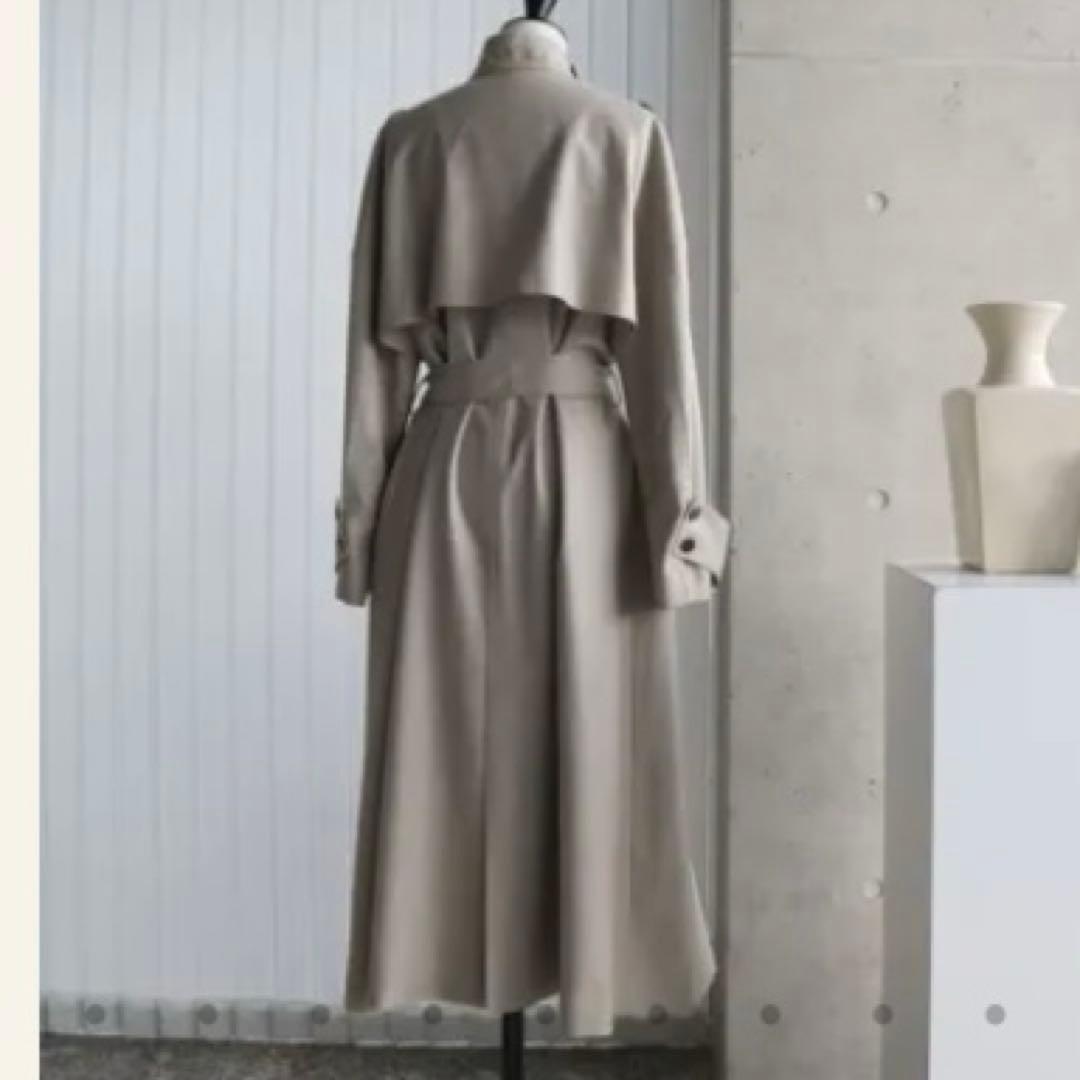 メゾンドアール　フラノノーカラートレンチコート