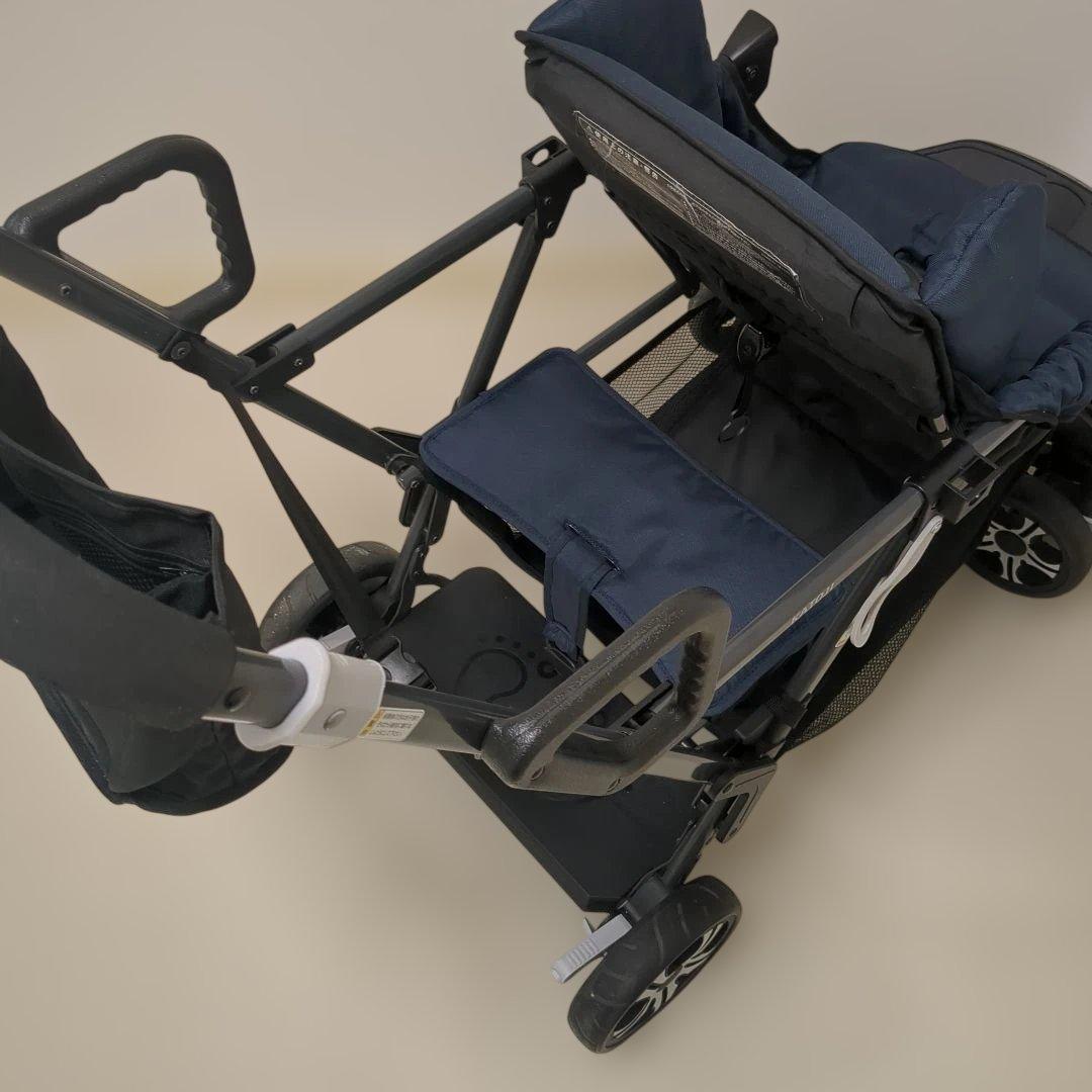 KATOJI　カトージ　2人乗りベビーカー　2人でゴー　ネイビー