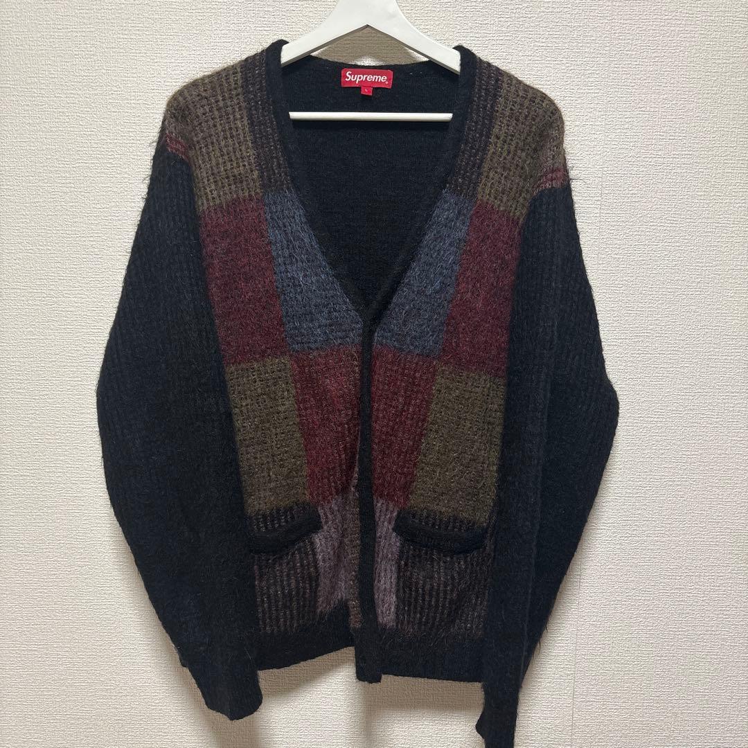 Supreme Brushed Grid Cardigan カーディガン
