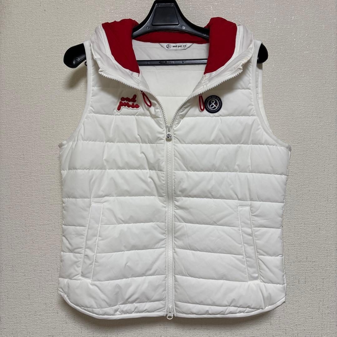 and per se フード付きダウンベスト Mサイズ　未使用品