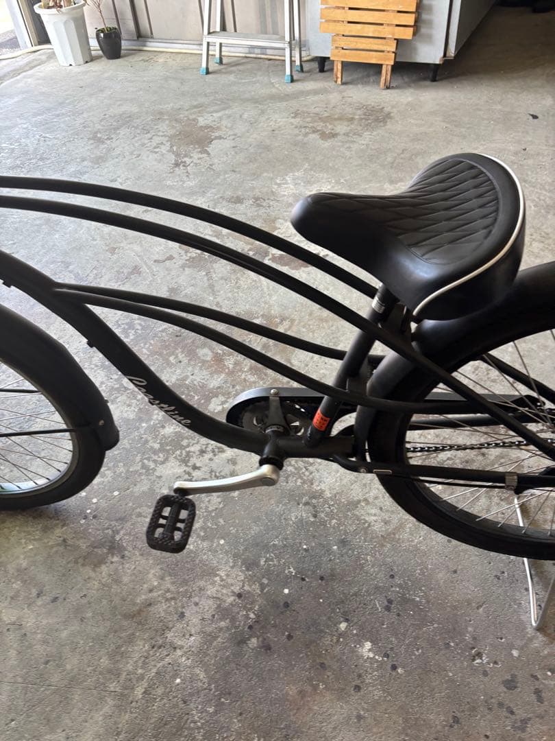 [引き取り限定］フロントバスケット付きシティサイクル　コーストライン