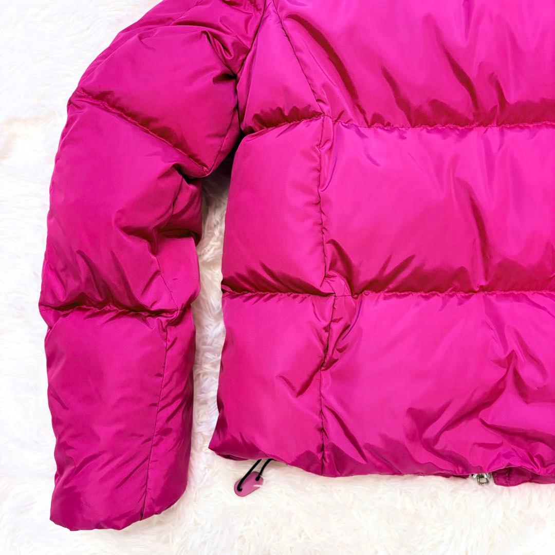 COACH シープレザー切替ボアダウンジャケット ピンク S