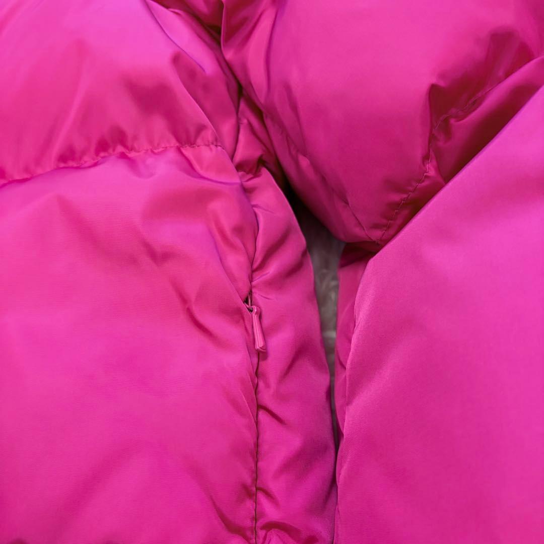 COACH シープレザー切替ボアダウンジャケット ピンク S