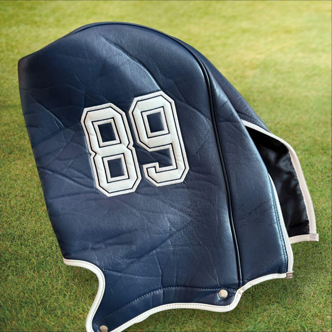 パーリーゲイツ　キャディバッグ　ネイビー　白　ショルダー式　スタンド式　軽量