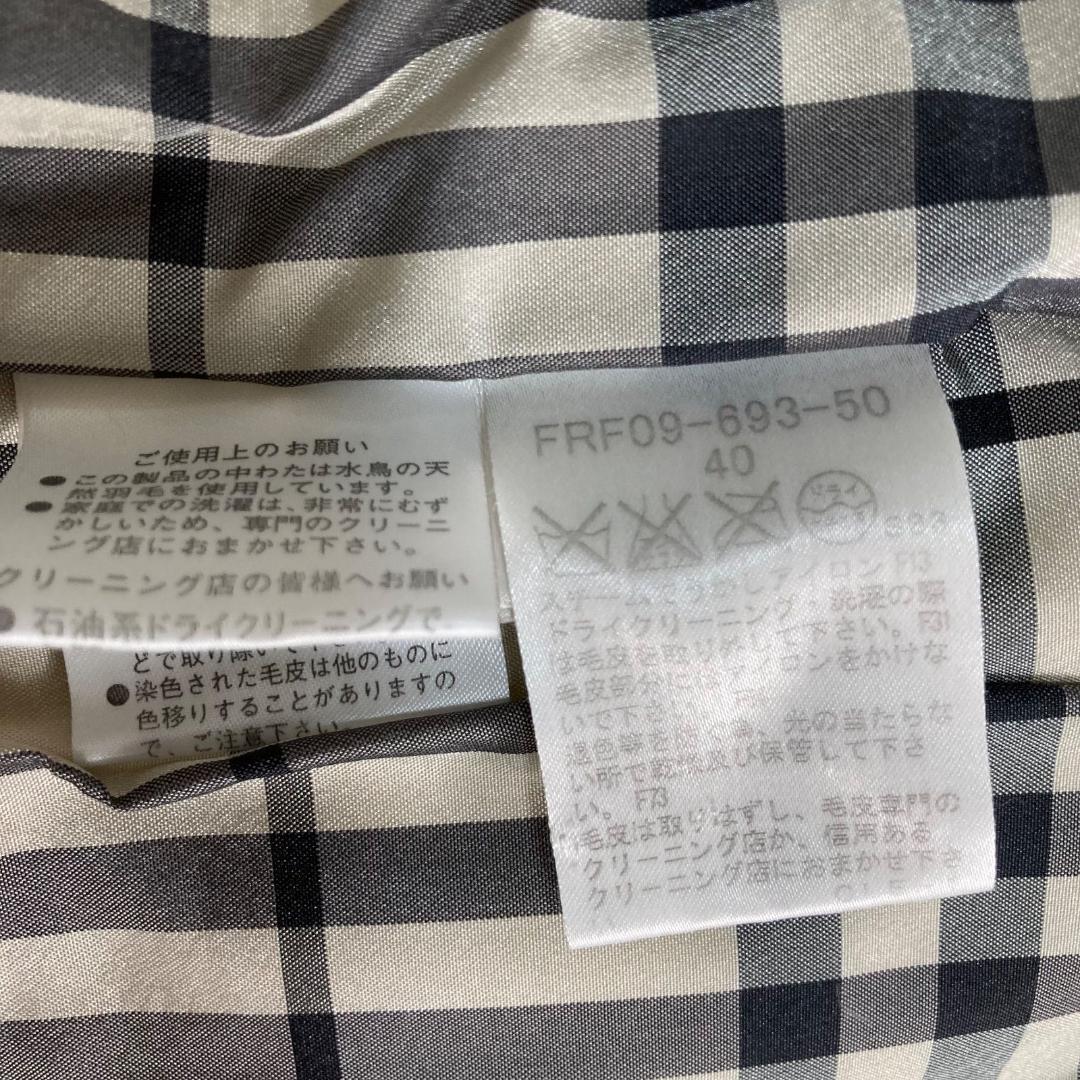 17010✨バーバリーブルーレーベル 40 L ノバチェック ダウンジャケット