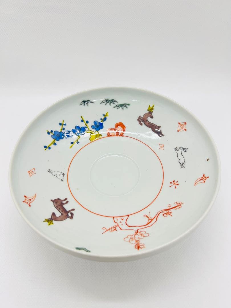 【新品】　工房あめつち　色松 吉祥図浅鉢