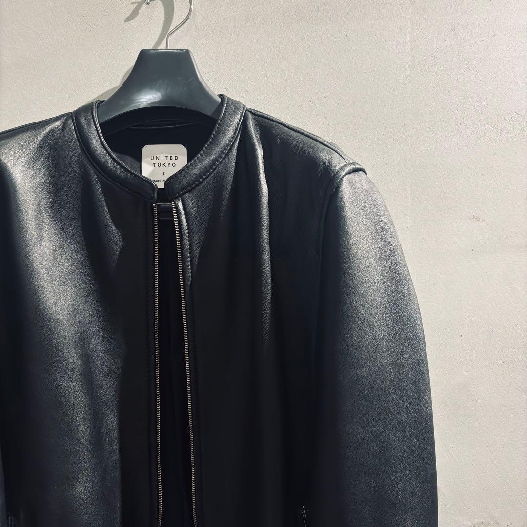 UNITED TOKYO シングルライダースジャケット