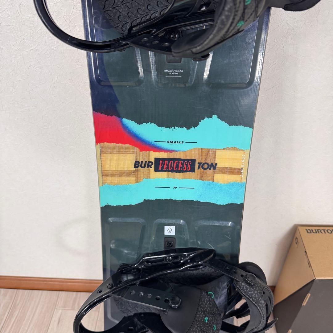 専用BURTON PROCESS 130cm スノーボード2点セット