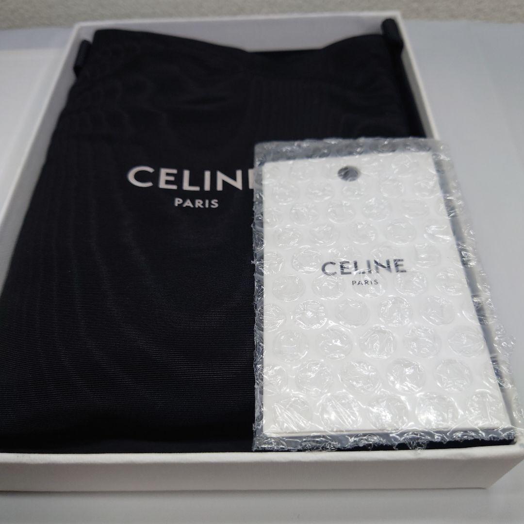 CELINE トリオンフ 二つ折り財布 ブラウン ブラック
