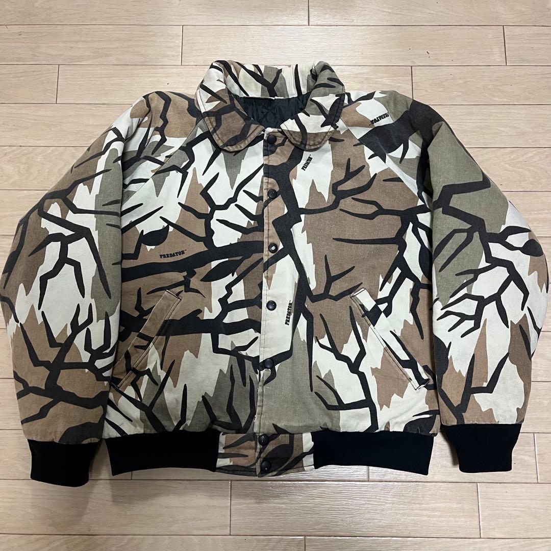 ソ*ム様 90s プレデターカモ 中綿ジャケット ブルゾン USA製 スタジャン