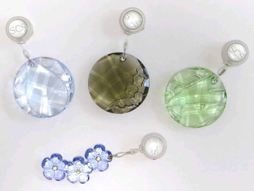 SWAROVSKIスワロフスキー　ウィンドーオーナメント（サンキャッチャー）4点