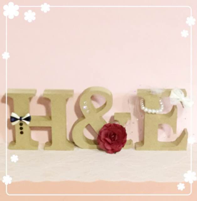 REN様確認用♡ウエディングバージョン・イニシャルオブジェ