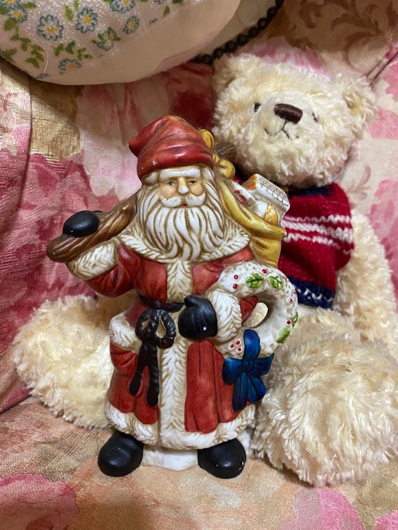 サンタクロース ヴィンテージビスク°・*:.。.☆♥️♥️♥️♥️ 陶器製